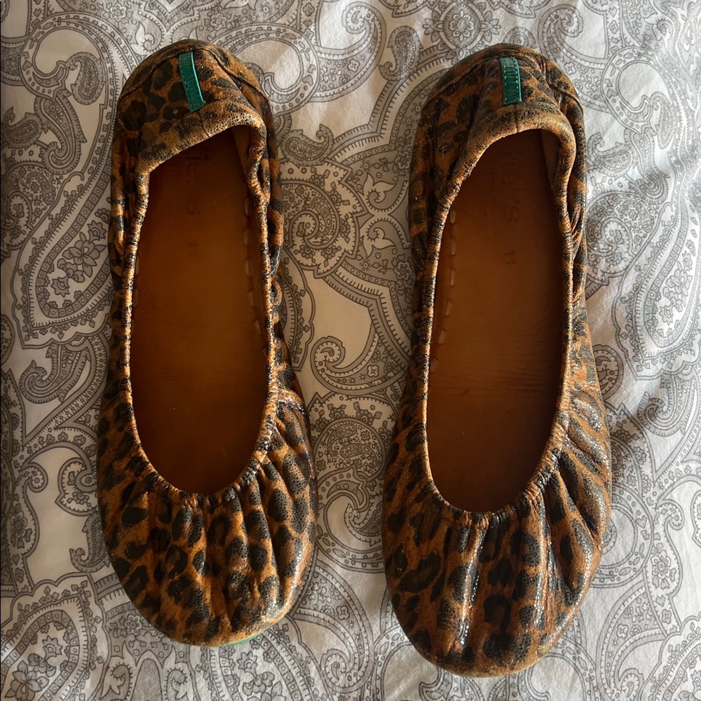 TIEKS Leopard Print Ballet Flats